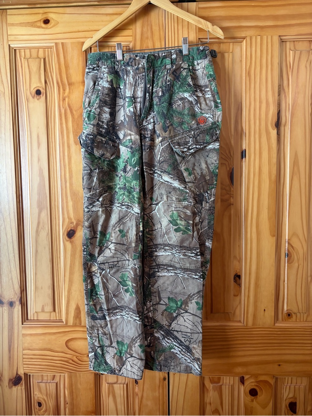 Men's Camo Cargo Pants in Green/Brown Hunting Pants